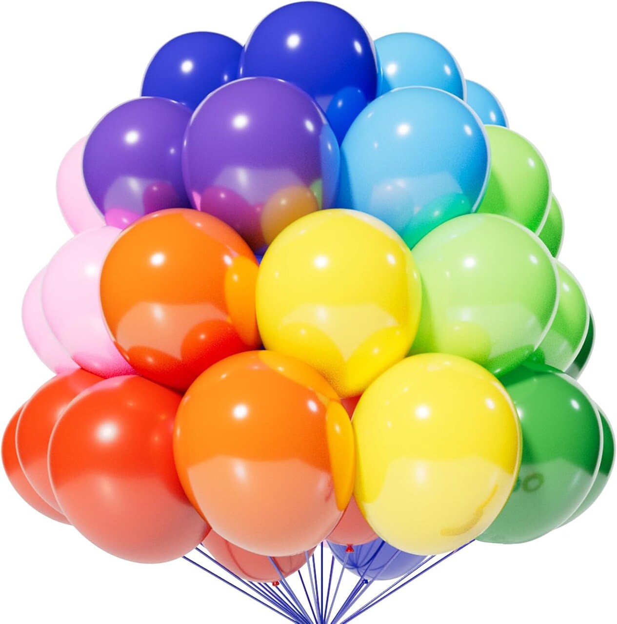 Assorted Color Latex Balloons(B24-120multi)12.5 x 9.25 x 0.6 inches